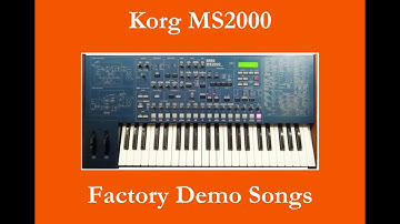 Korg MS2000 - Démos internes - Factory Demo Songs