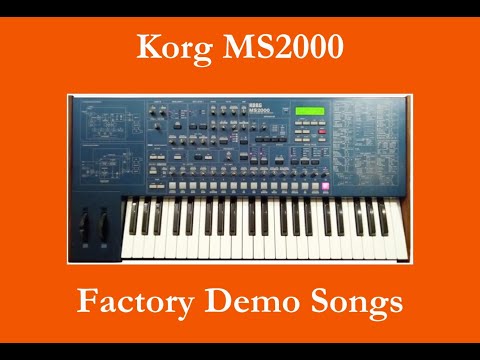Korg MS2000 - Démos internes - Factory Demo Songs