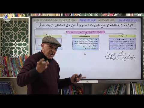 التربية على المواطنة مسؤولية الدولة في إيجاد حلول للمشاكل الاجتماعية ج2 الثالثة ثانوي إعدادي