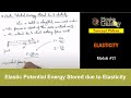 Elastic Potential Energy and Young's Modulus in Solids