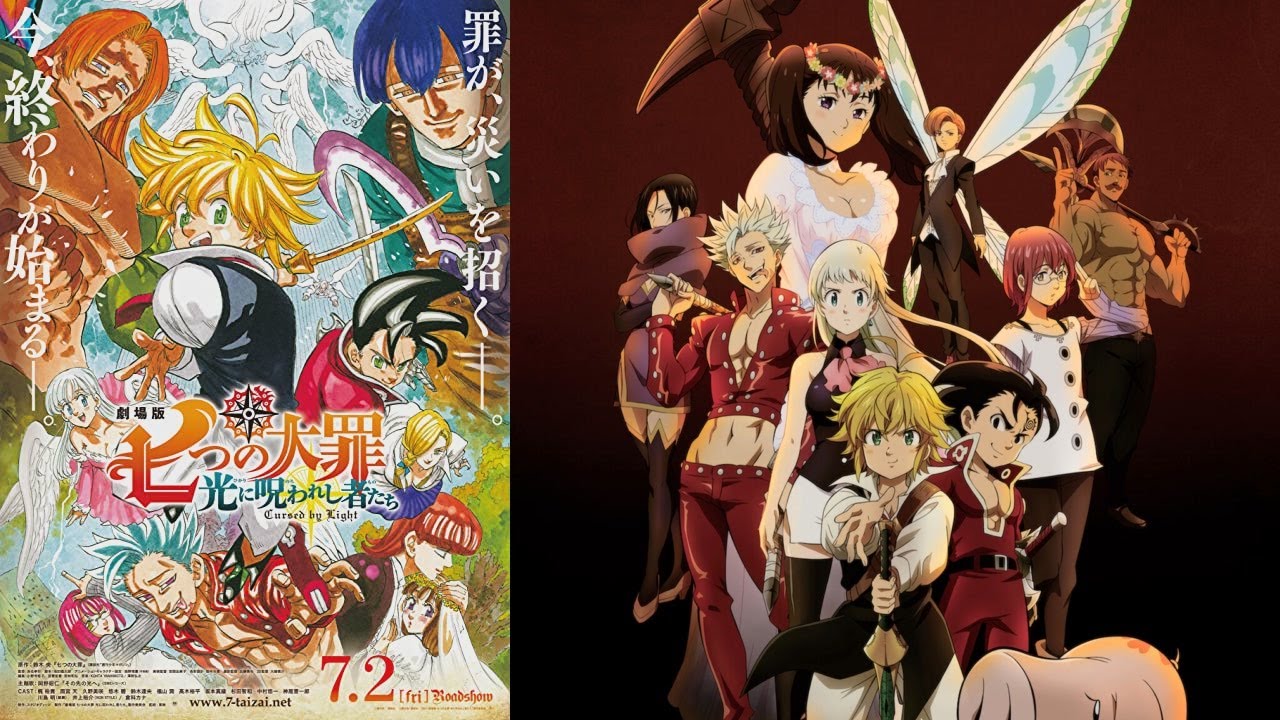 ULTIMO FILME DE NANATSU NO TAIZAI ! RESUMO COMPLETO / SEVEN DEADLY SINS  CURSED BY LIGHT 