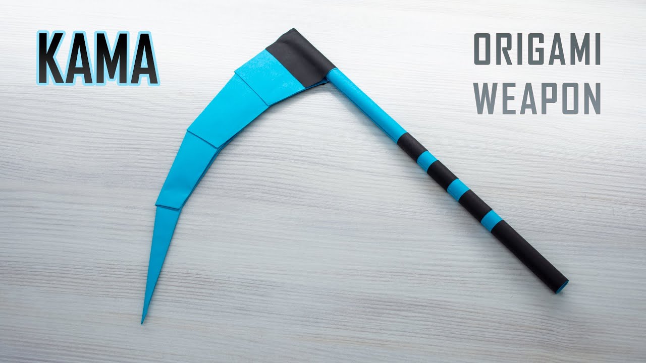 How to make a KAMA Combat Sickle Easy COMBAT SICKLE origami YouTube