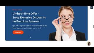 Elegant Eyeglasses WordPress Theme with Elementor
