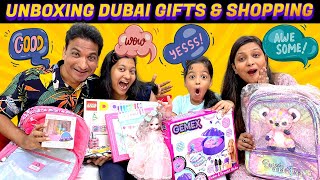Unboxing Dubai Gifts & Shopping 🛍️ | Dubai Shopping | Dubai Gifts | Cute Sisters screenshot 1