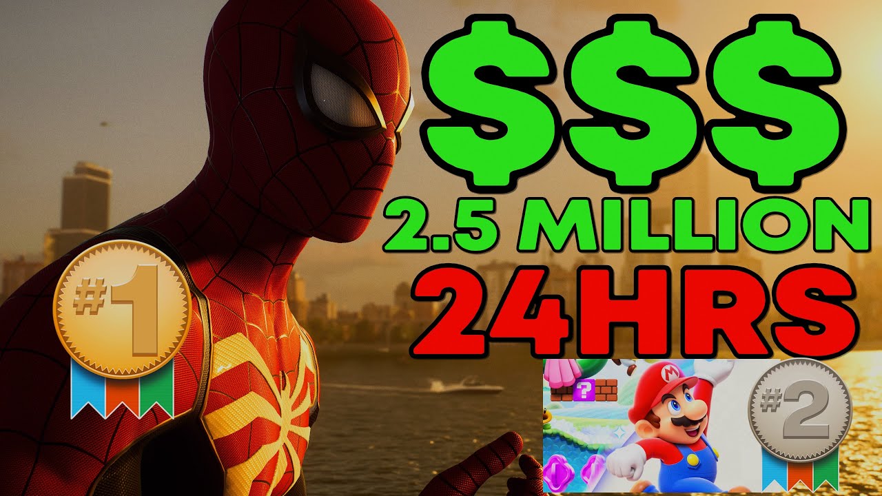 Spider-Man 2 UK boxed sales beat Super Mario Bros. Wonder