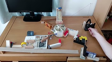 自作ピタゴラ装置No.266　手回しハンドル/Crank Handle【Self made PythagoraSwitch】