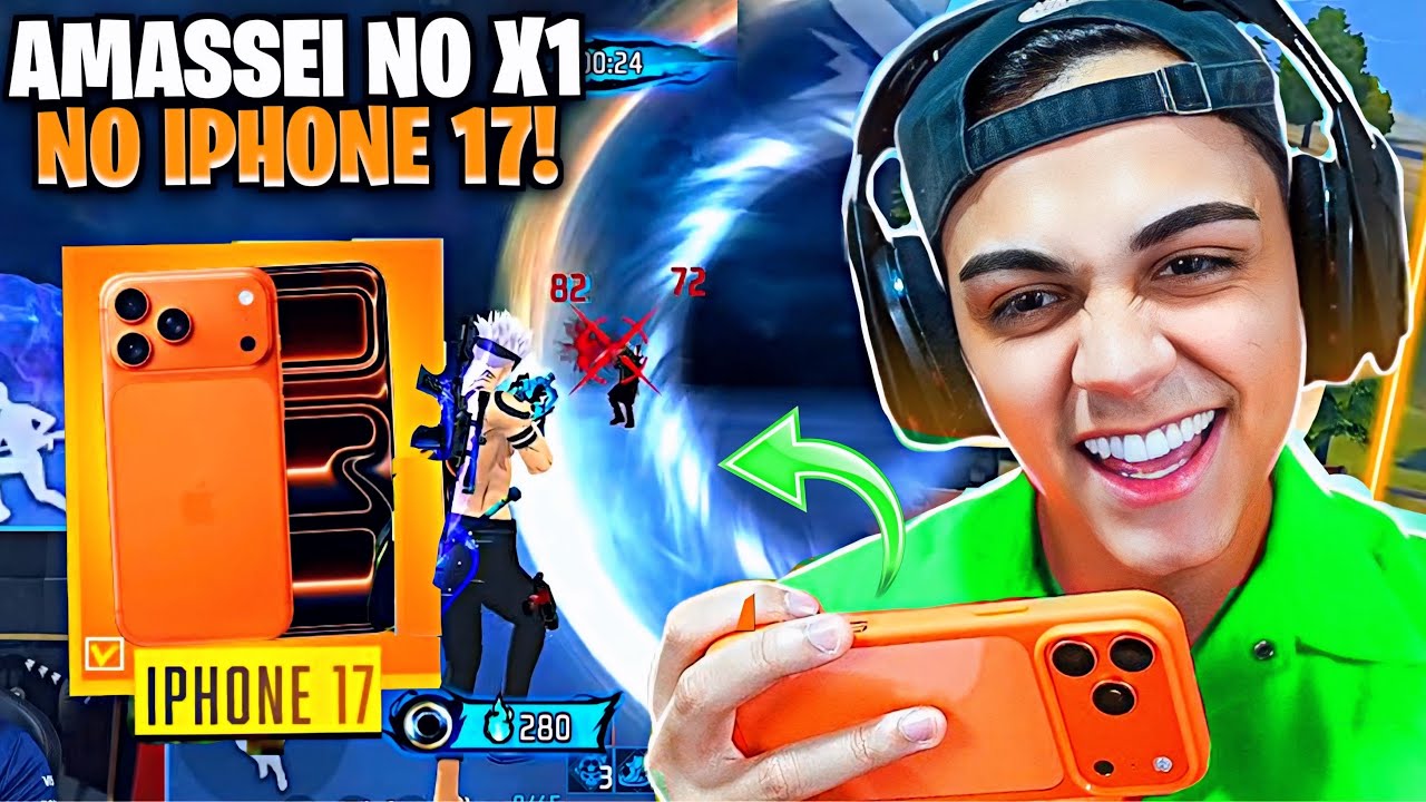 FREITAS NO IPHONE 17 PRO MAX AMASSANDO GERAL NO FREE FIRE!! NOBRU AMASSOU EM PARTIDA DIFÍCIL! react