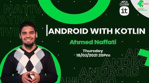 Android With Kotlin session 1
