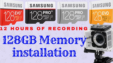 📷 Installing 128GB MicroSD Card in any Action Camera/Gopro For Long Bike/Car Rides