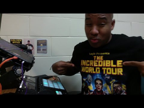 Making A Slow Tempo Hip Hop Beat Live! Using Maschine MK3 | @Goldnmynd