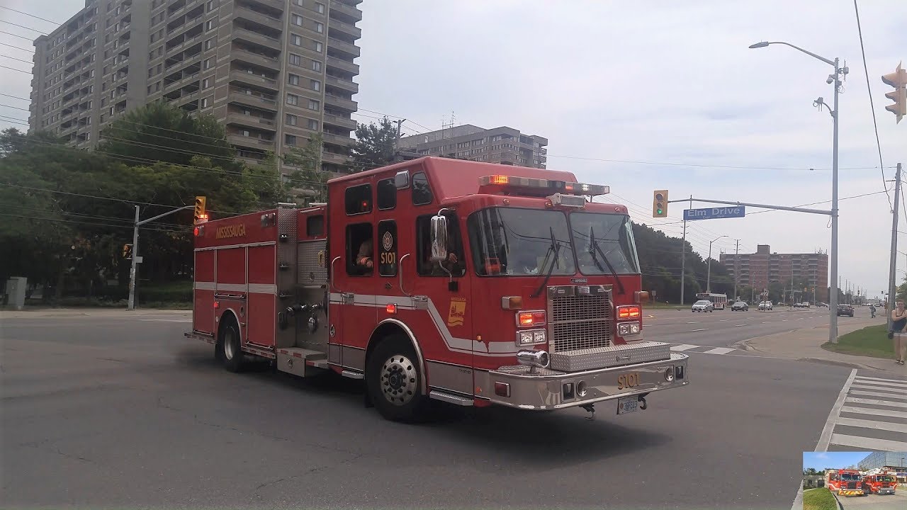 *LOUD* Mississauga Fire Squad 101 & Pumper 117 Responding