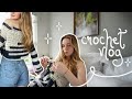 Crochet a sweater with me  cozy crochet vlog