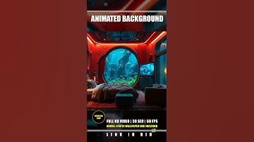 Animated Background - Underwater Bedroom | Deep Sea Aquarium Live Wallpaper Loop