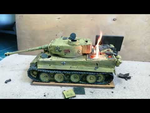 Tank Tiger H1shelling from Marder 88 Pokémon с поджегом и жидким не отрывом башни