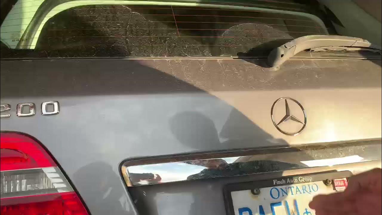 How to replace License Plate Bulb Mercedez B class YouTube