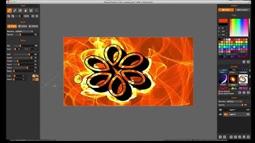Flame Painter  Pro : How to add decorative font / type characters and flame tutorial