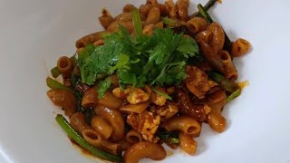 Masak Apa Masak Mystyle Macaroni  Goreng Ayam(Macaroni Fried with Chicken)