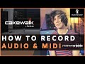 Cakewalk tutorial  bandlab  how to record beginner