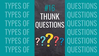 Teachers: How To Ask Thunk Questions #shorts