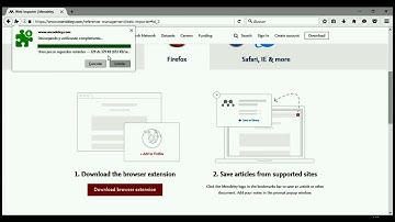Instalar Mendeley Web Importer en Mozilla Firefox