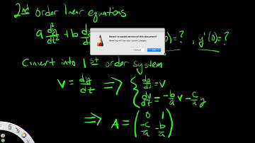 Second Order Linear Equations Via Eigenvalues