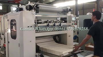 4 lines facial tissue making machine with 2 sets emboss