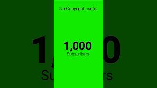 1K Subscribers Complete Live Countdown Green Screen No Copyright 2025 Subscribe Green Screen