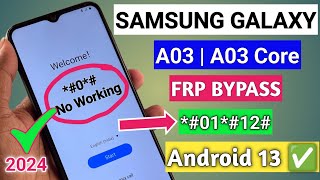 Samsung A03 Core Android 13 Frp Bypass Without Pc | Without Activity Manager New Method 2024 April