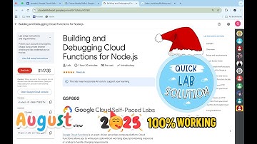 [2025] Building and Debugging Cloud Functions for Node.js | #qwiklabs | #GSP880 [With Explanation🗣️]