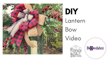 How to Make a Simple, DIY Lantern Swag with Bowdabra
