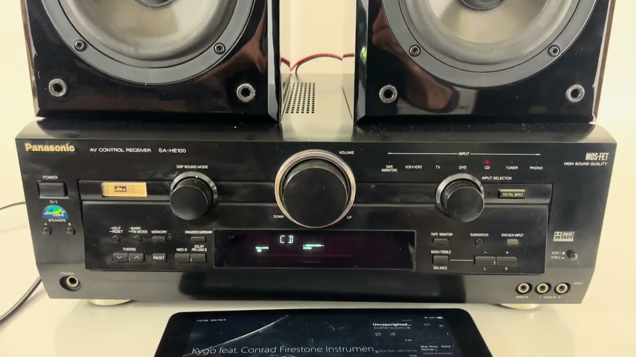 Genuine Panasonic SA-HE100 AV Receiver 5.1 Channel - YouTube
