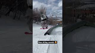 Can’t beat some raw skiing sounds #1000skis #skier #ski #skiing #skiingisawesome #redskis #skiers