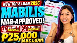 🔥NEW 2026 TOP 8 LOAN APPS NO DOWNLOAD & ACCESS SA PHONE + MABILIS MAG-APPROVED | SILIPIN MUNA