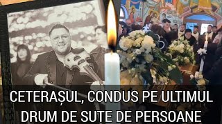 Ceterașul Gabi Stângău, condus pe ultimul drum de sute de persoane! Soția, nedezlipită de sicriu.