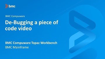 BMC Compuware Topaz Workbench - De-Bugging a piece of code video