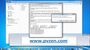 How to block facebook and other website for  Children Security   Windows 7, win8 www pvzen com HD