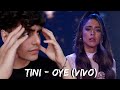 [REACCIÓN] TINI - Oye (TINI TINI TINI Live)