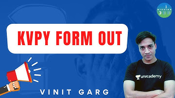 KVPY Form Out | KVPY 2021 | Mission JEE | Vinit Garg #shorts