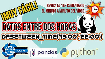 🐼 +⚕️¿Cómo seleccionar datos entre dos horas ⏰? | Pandas|between_time | Python