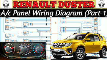 Renault Duster A/c Panel Wiring - Explained,  With PDF
