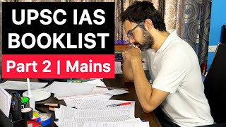 UPSC IAS Exam Booklist | Part 2 - Mains | UPSC CSE