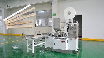 Single Drinking Straw Packaging Machine With 2 Colors Printer