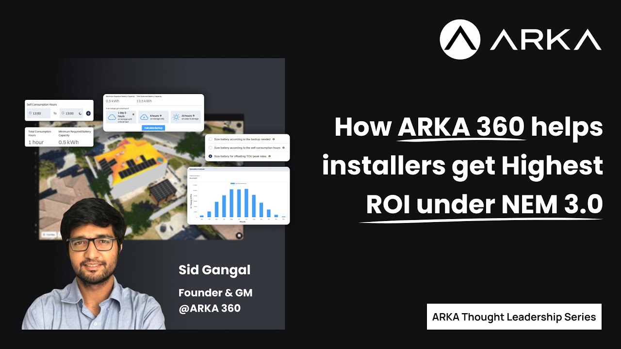How ARKA 360 helps installers get highest ROI under NEM 3.0? - YouTube