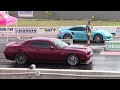 Porsche 911 Turbo vs Hellcat Challenger 1/4 Mile