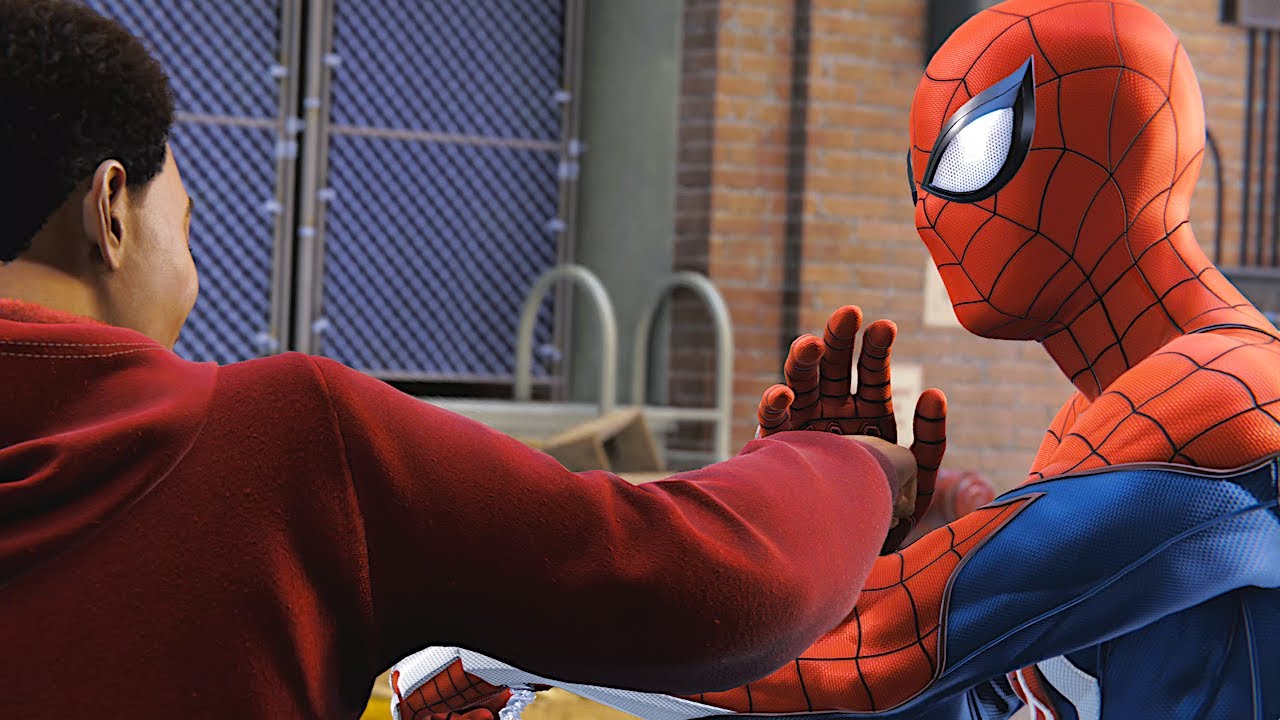 Peter Teaches Miles How To Punch Spider Man Remastered Ps K Fps Youtube