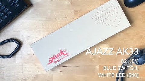 Ajazz AK33 Mechanical Keyboard Unboxing