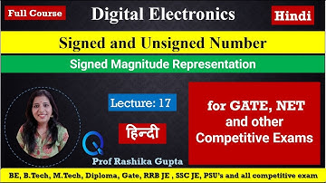 #17 What is Signed & Unsigned Numbers (Hindi) |  Number system | Digital Electronics.