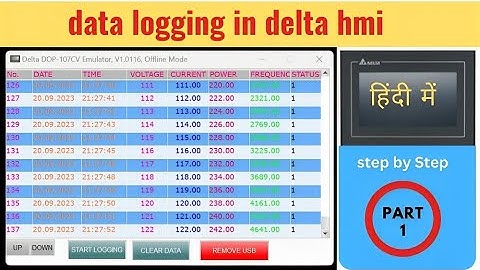 data logging in delta hmi | Delta HMI data logging tutorial | Delta HMI Data Logging Programming |