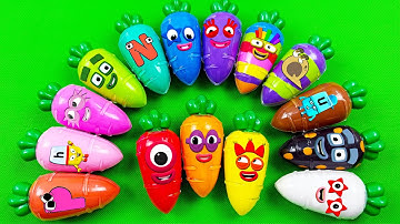 Numberblock Slime 🏳️‍🌈 Finding Rainbow SLIME with Boxes Shapes! Satisfying ASMR Slime