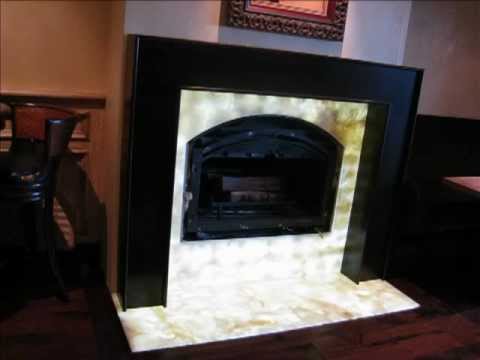 Translucent Onyx Lighting Countertop Lighting Fireplace